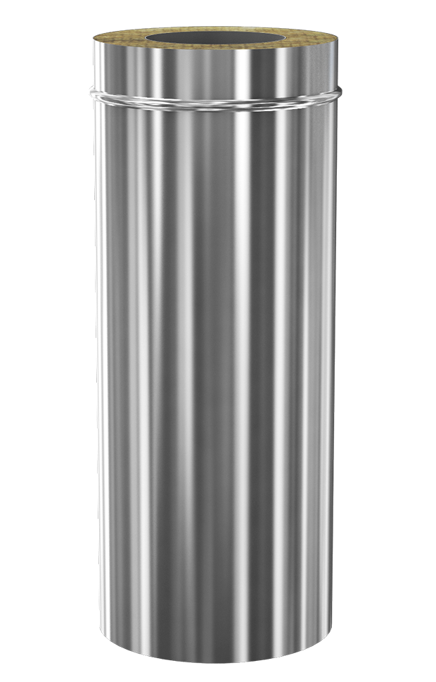 Teava L-250 mm (inox 430/304) izolata pentru cos de fum CORAX d.220-300 mm (inox 430/304)