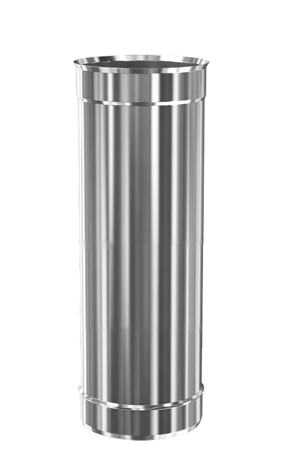Труба дымоходная CORAX d.100 мм, L-500 мм (inox 304)