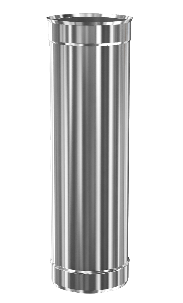 Труба дымоходная CORAX d.100 мм, L-250 мм (inox 304)