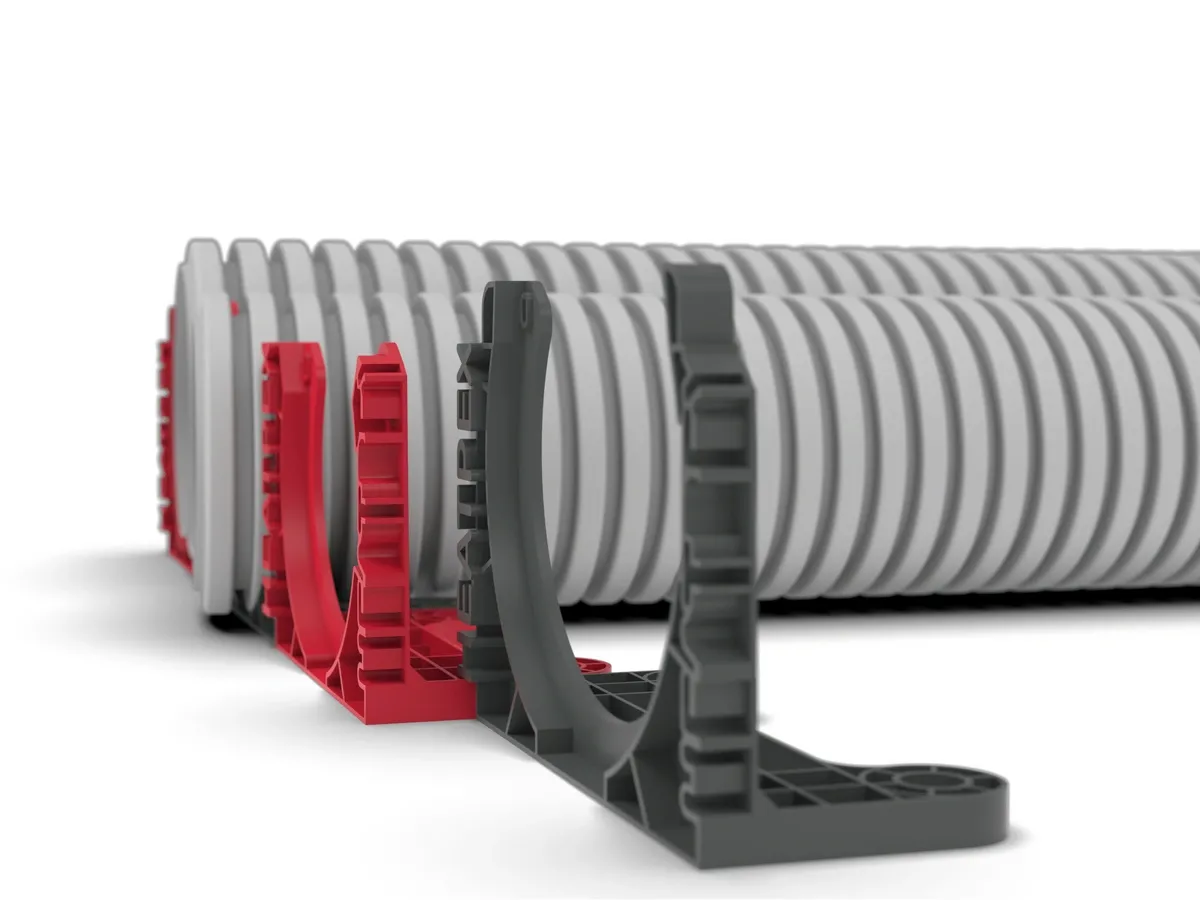 Clip HEATPEX ARIA CONNECT Ø75 mm roșu (100 buc.)