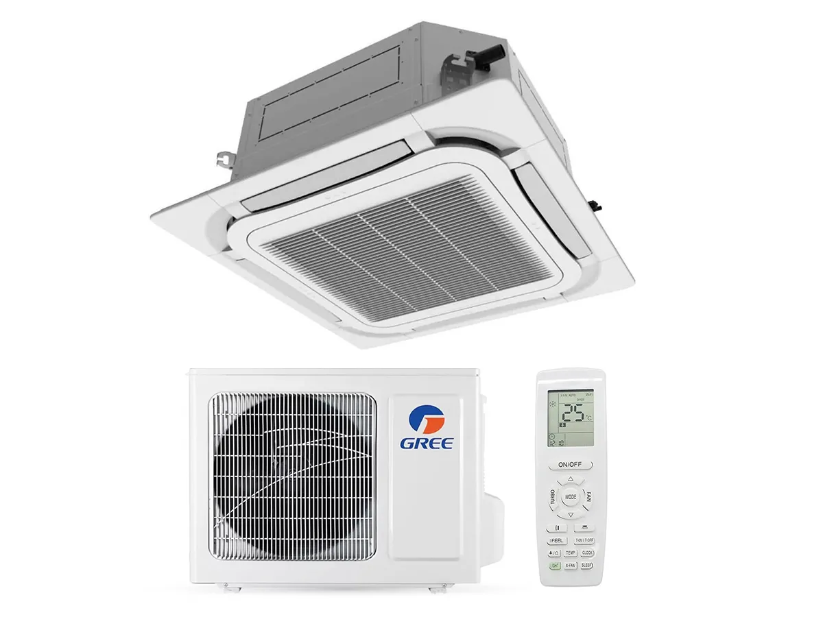 Aparat de aer condiționat GREE tip CASETĂ Inverter R32, seria U-MATCH GUD35T/A-T + GUD35W/HhA-X