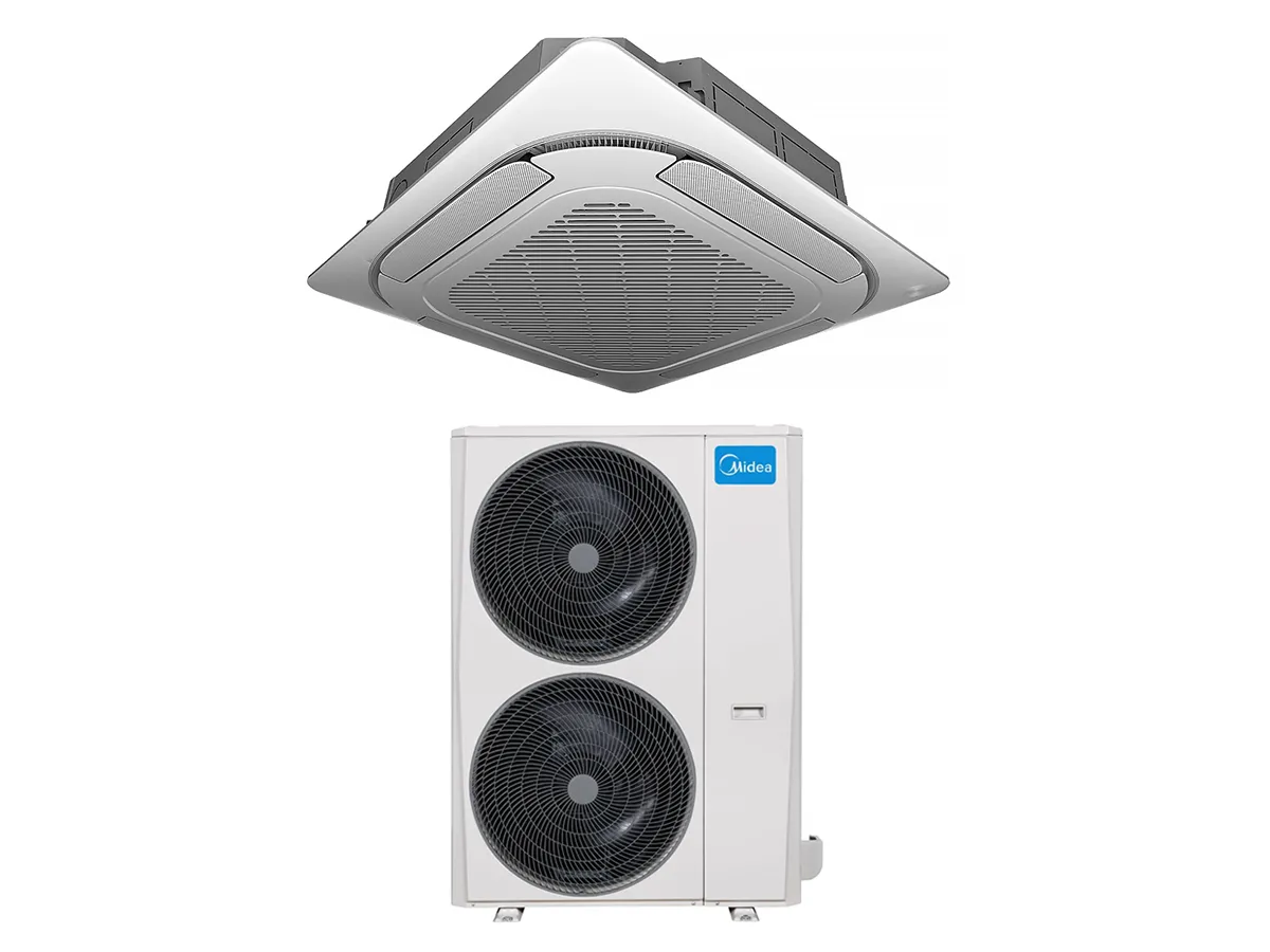 Кондиционер инверторный кассетный Midea MCD1-48HRFNX-QRD0W(GA)/MOE30U-48HFN8-RRD0W(GA) 48000 BTU 