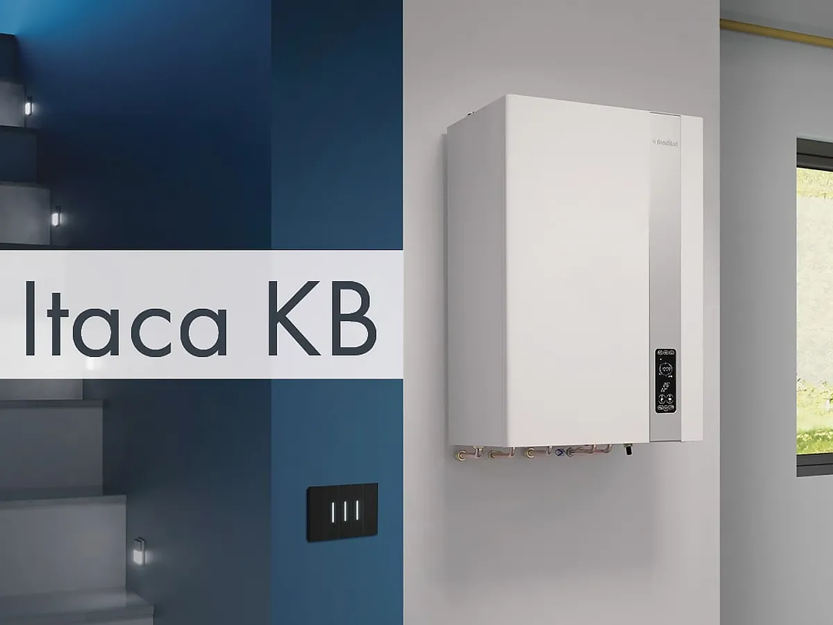 Конденсационный газовый котел FONDITAL ITACA KB 24 kw + бойлер INOX 45 л  