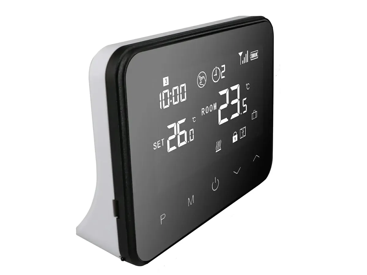 Termostat E-top WT-20&R06 fara fir, cu Wi-Fi negru