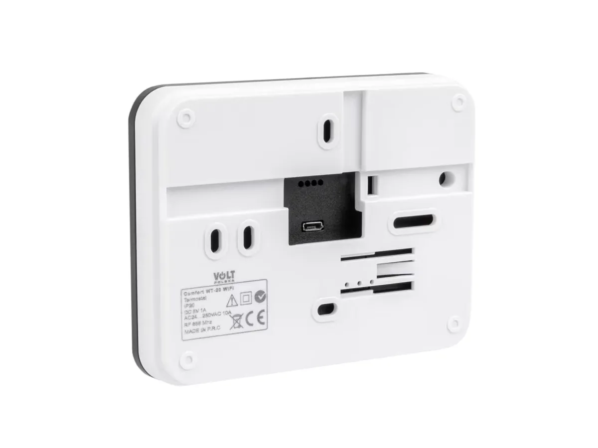 Termostat E-top WT-20&R06 fara fir, cu Wi-Fi negru