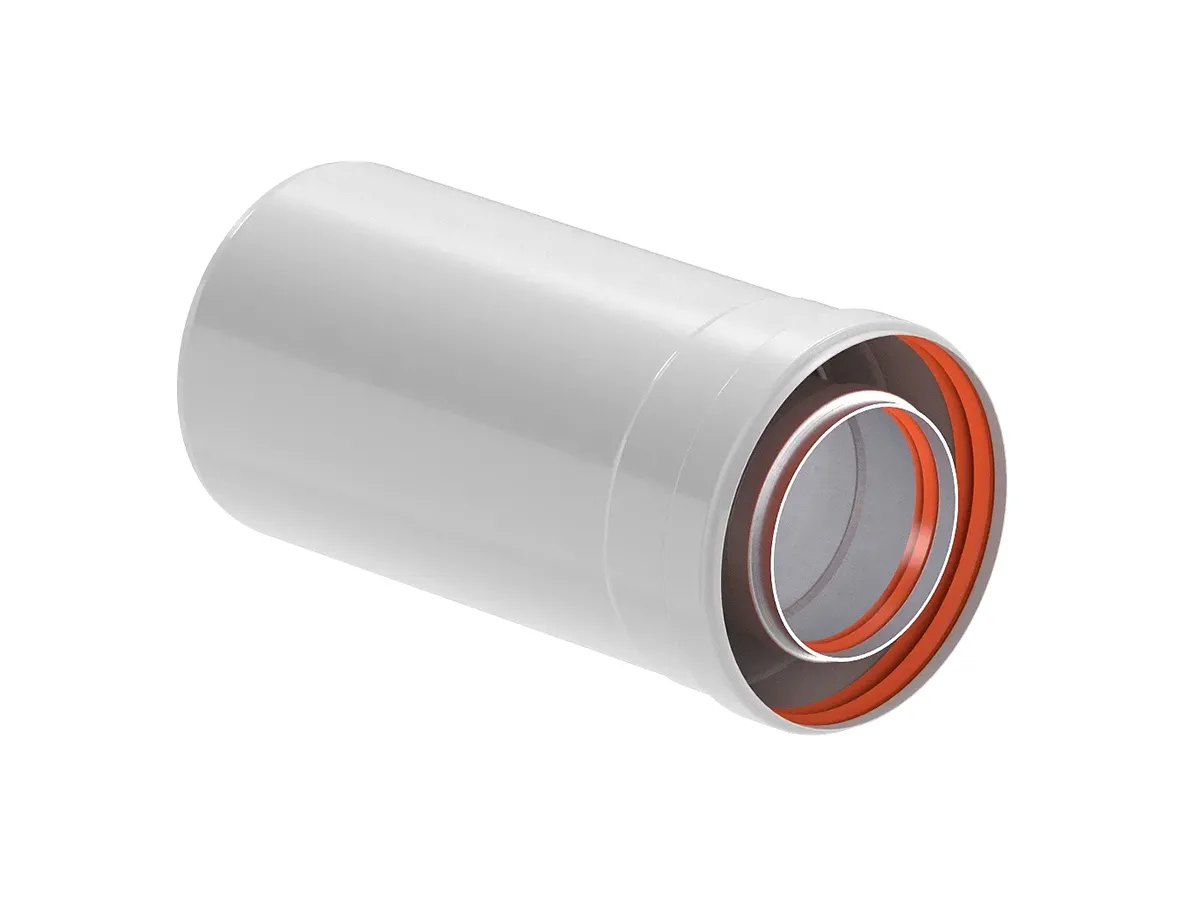 Удлинитель коаксиальный, для дымохода d 60/100 mm, l 500 mm