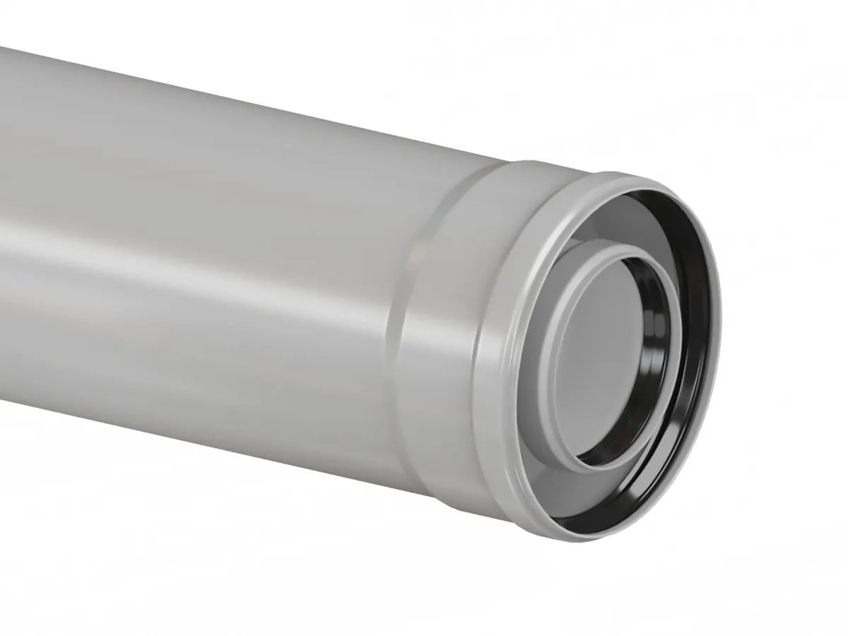 Удлинитель коаксиальный, для конденсационного дымохода d 60/100 mm, l 1000 mm