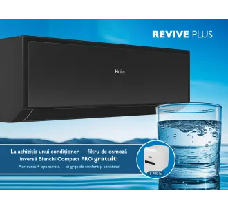 Conditioner HAIER REVIVE Plus DC Inverter R32 AS25RBAHRA-B 1U25YEGFRA-3 Negru (Încălzire pana la - 20°C)