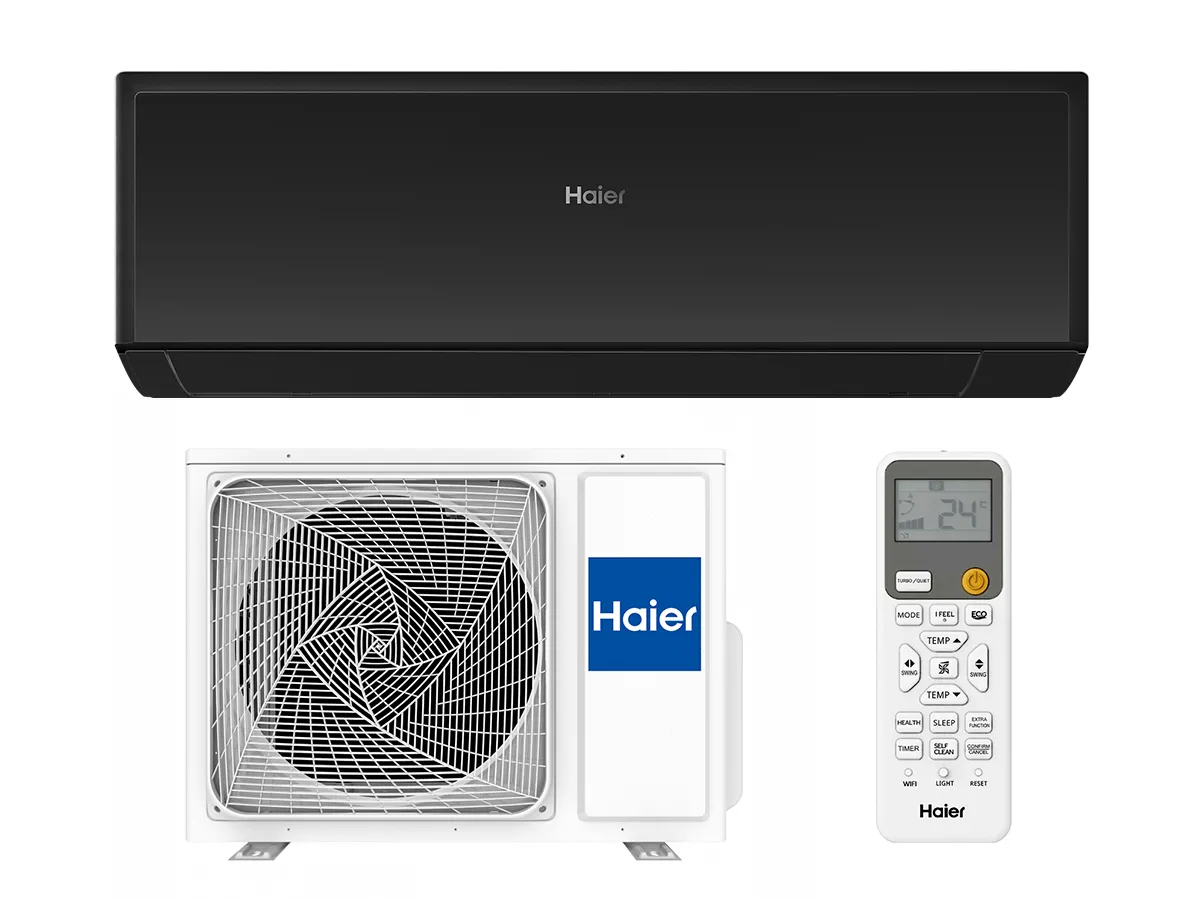 Кондиционер HAIER REVIVE Plus DC Inverter R32 AS35RBAHRA-B 1U35YESFRA-4 черный (Обогрев при - 20°C)