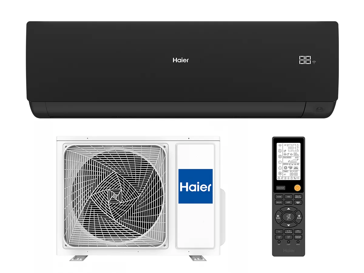 Кондиционер HAIER SERENE Plus DCInverter R32 AS25SBBHRA-MB 1U25DEBFRA-SH Класс A+++ чёрный матовый (Обогрев при - 25°C)