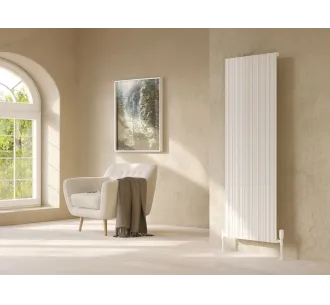 Calorifer decorativ LOJIMAX, colectie BAMBOO alb mat