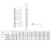Дизайнерские полотенцесушители LOJIMAX, коллекция CORTE Черный матовый