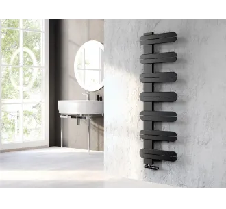Uscator de prosoape decorativ LOJIMAX, colectie LINEA Negru mat