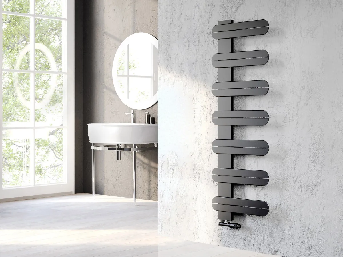 Uscator de prosoape decorativ LOJIMAX, colectie LINEA Antracit mat