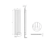 Calorifere decorativ LOJIMAX, colectia LOVA LINE luciu MY-512