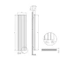 Calorifere decorativ LOJIMAX, colectia KALSEDON DOUBLE Antracit mat