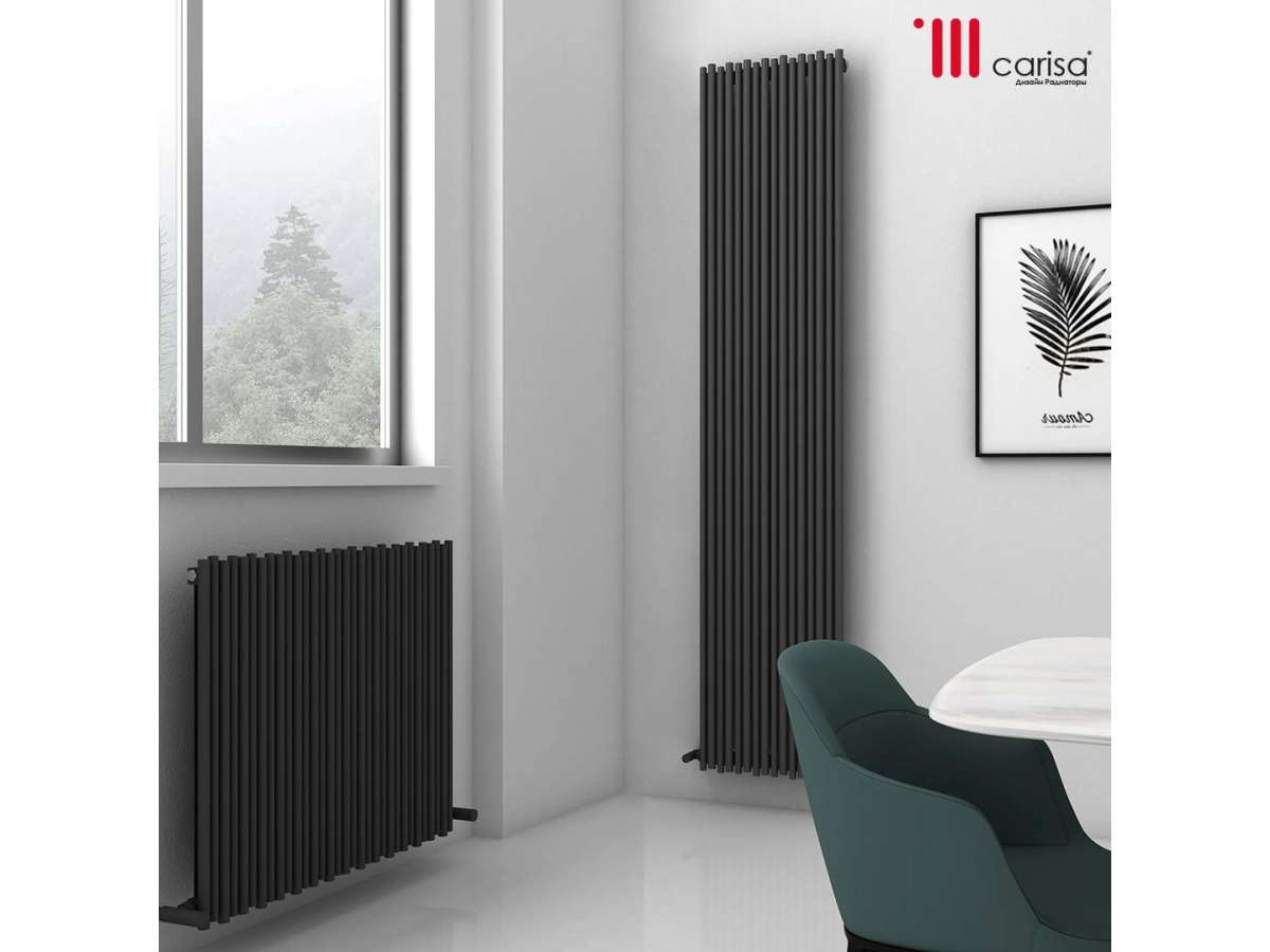 Radiator design aluminiu Carisa Carisa PIPETTE 1800x375 Black