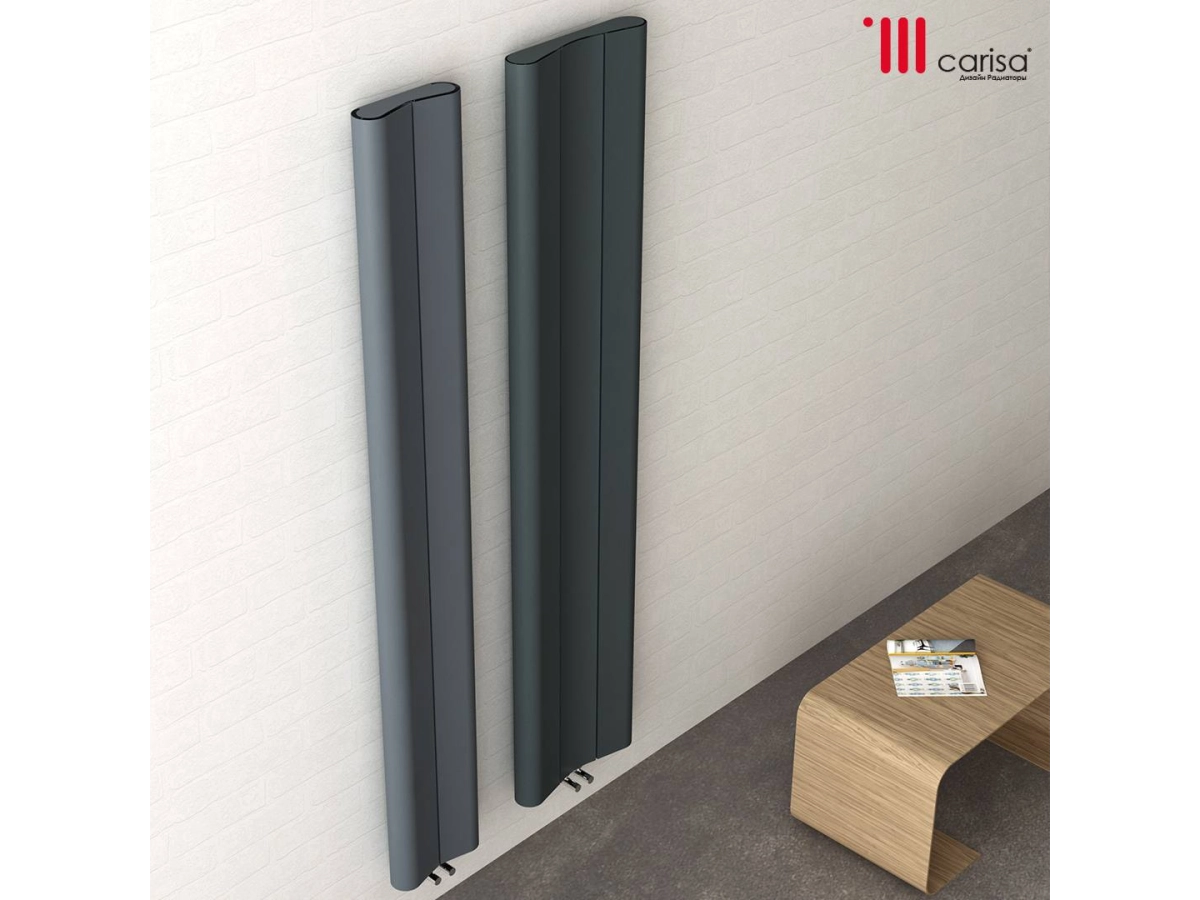 Radiator design aluminiu Carisa CURVY 1800x245 Grey