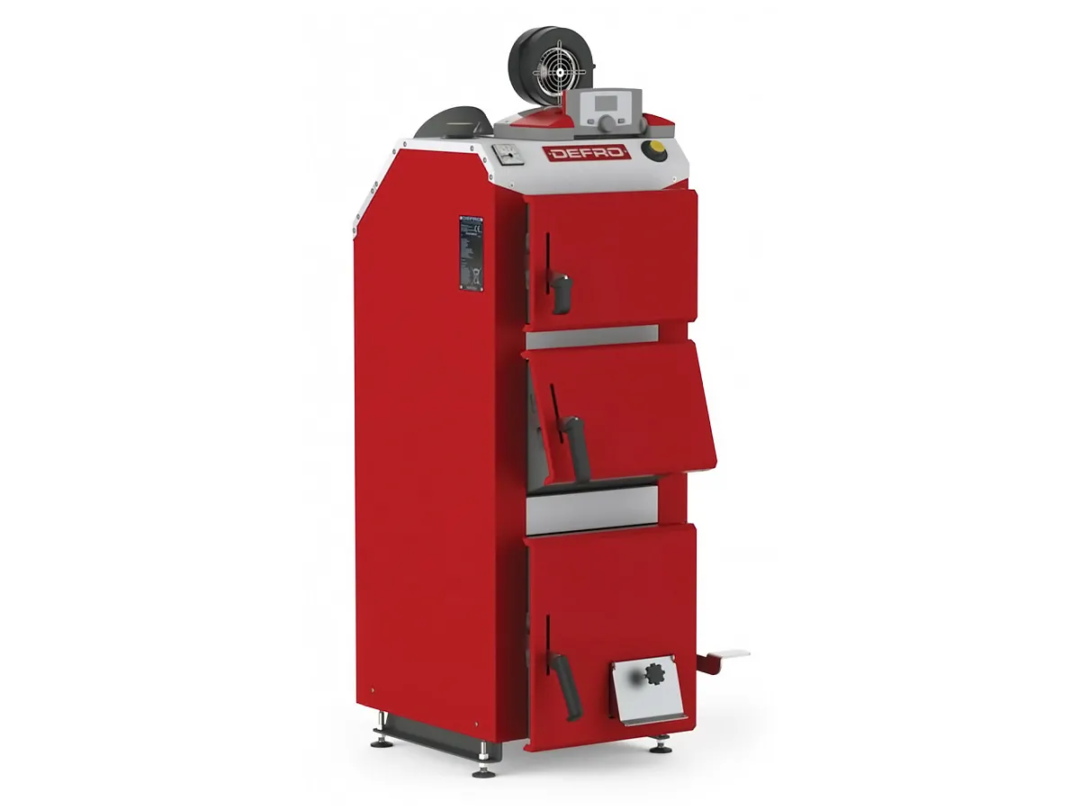 Cazan pe combustibil solid cu incarcare manuala DEFRO OPTIMA KOMFORT PLUS A 30 kW