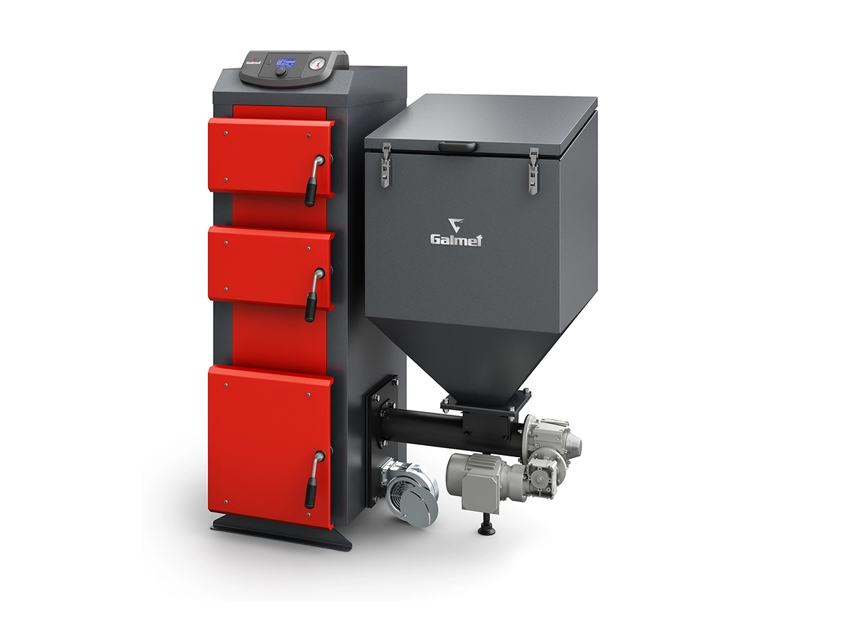 Cazan pe combustibil solid cu incarcare automata GALMET Gladius KWP 12 kW