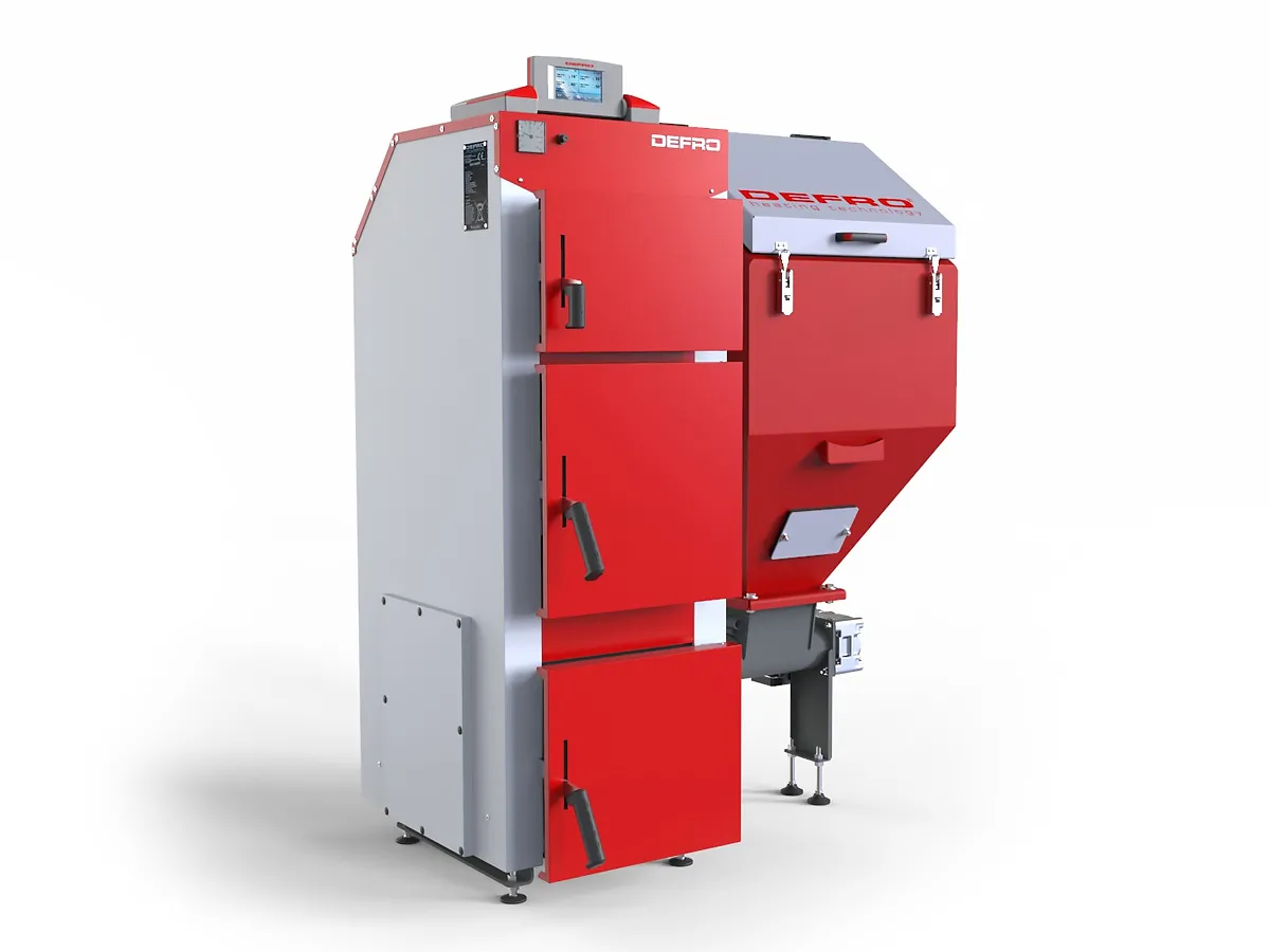 Cazan pe combustibil solid cu incarcare automata DEFRO KOMFORT EKO LUX 12 kW