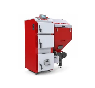 Cazan pe combustibil solid cu incarcare automata DEFRO AGRO DUO UNI R 15 kW