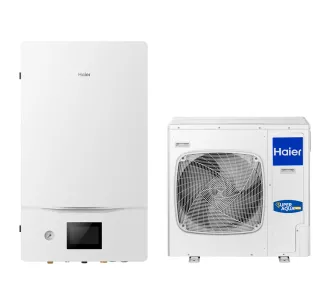 Тепловой насос воздух-вода сплит-система Haier Super Aqua AW062SSCHAHU062WAMNA+HW-WA101DBT