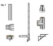 Комплект изолированного дымохода из нержавеющей стали AISI 304, Ø200–280 мм, длина 5 м, для котлов 50–70 кВт (Вариант №1)