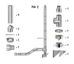 Kit complet coș de fum INOX izolat AISI 304, Ø150–230 mm, lungime 6 m, pentru cazane 10–30 kW (Varianta №2)