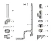 Kit complet coș de fum INOX izolat AISI 304, Ø200–280 mm, lungime 6 m, pentru cazane 50–70 kW (Varianta №3)