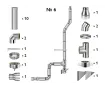 Комплект изолированного дымохода из нержавеющей стали AISI 304, Ø150–230 мм, длина 6 м, для котлов 10–30 кВт (Вариант №6)