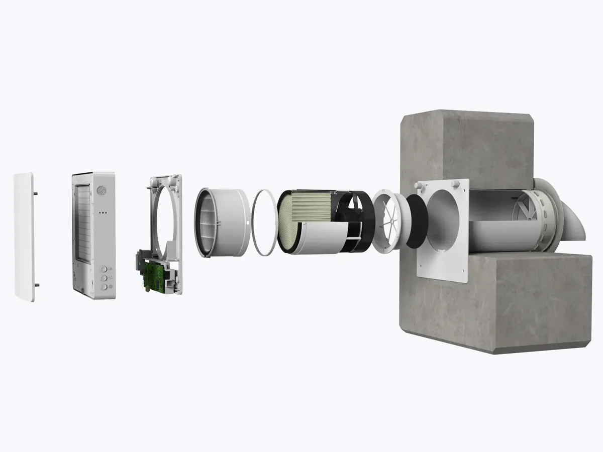 Приточно-вытяжная вентиляция с рекуперацией воздуха NEOVENT KNF 60 PAIR