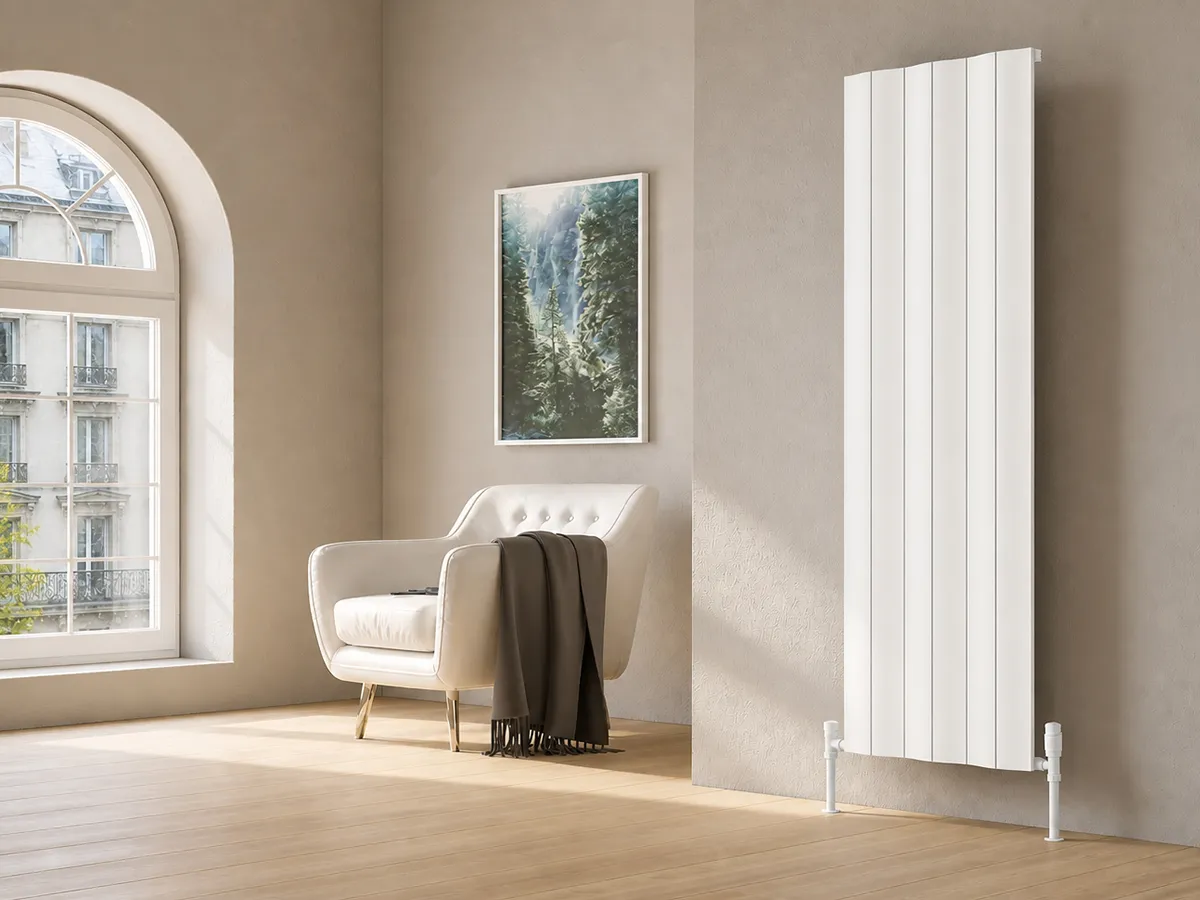 Дизайнерский радиатор LOJIMAX коллекция AMAZONITE 1200x620 мм, Белый