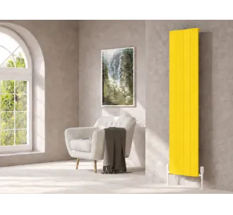 Дизайнерский радиатор LOJIMAX коллекция AMAZONITE 1800x412 мм, Желтый