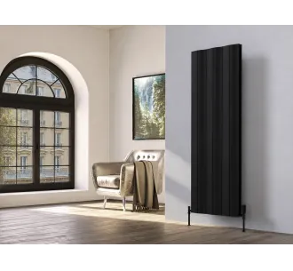 Дизайнерский радиатор LOJIMAX коллекция AMAZONITE DOUBLE 1800x412 мм, Черный 