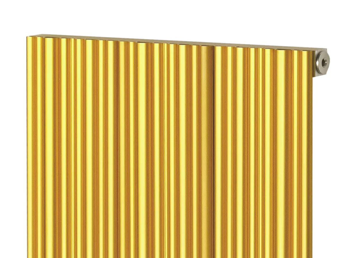 Дизайнерский радиатор LOJIMAX коллекция BAMBOO 1600x359 мм, Gold Matt Anodising