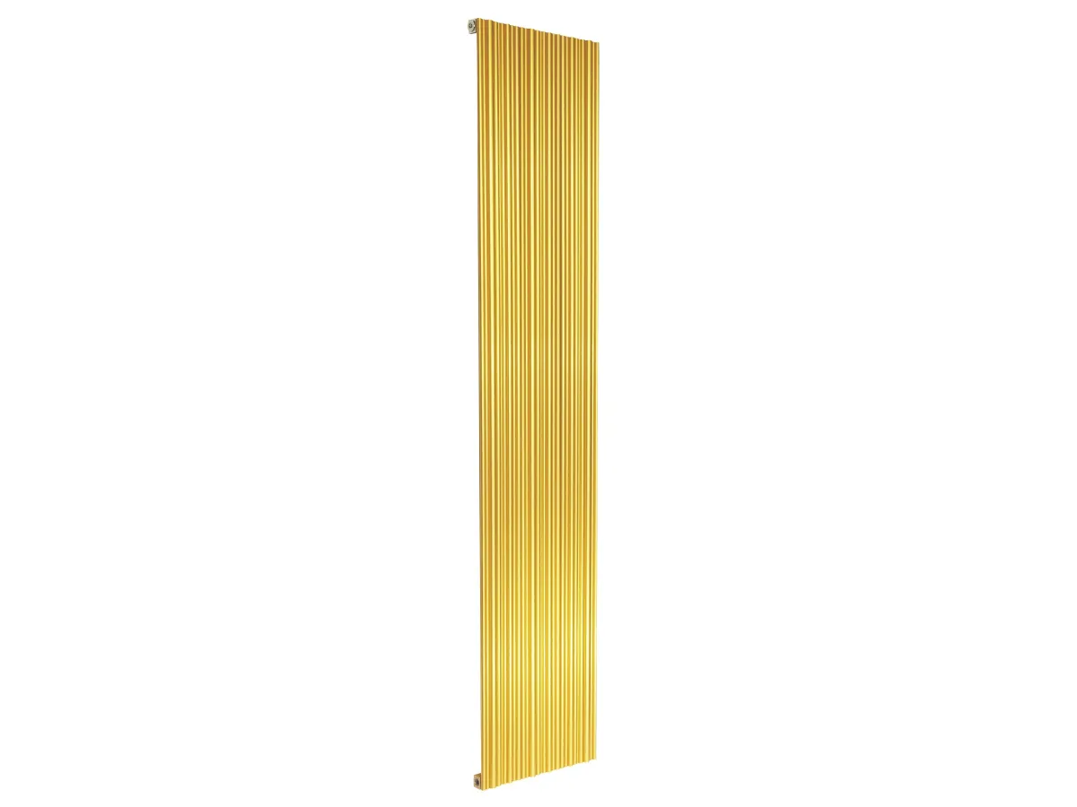 Дизайнерский радиатор LOJIMAX коллекция BAMBOO 1600x359 мм, Gold Matt Anodising