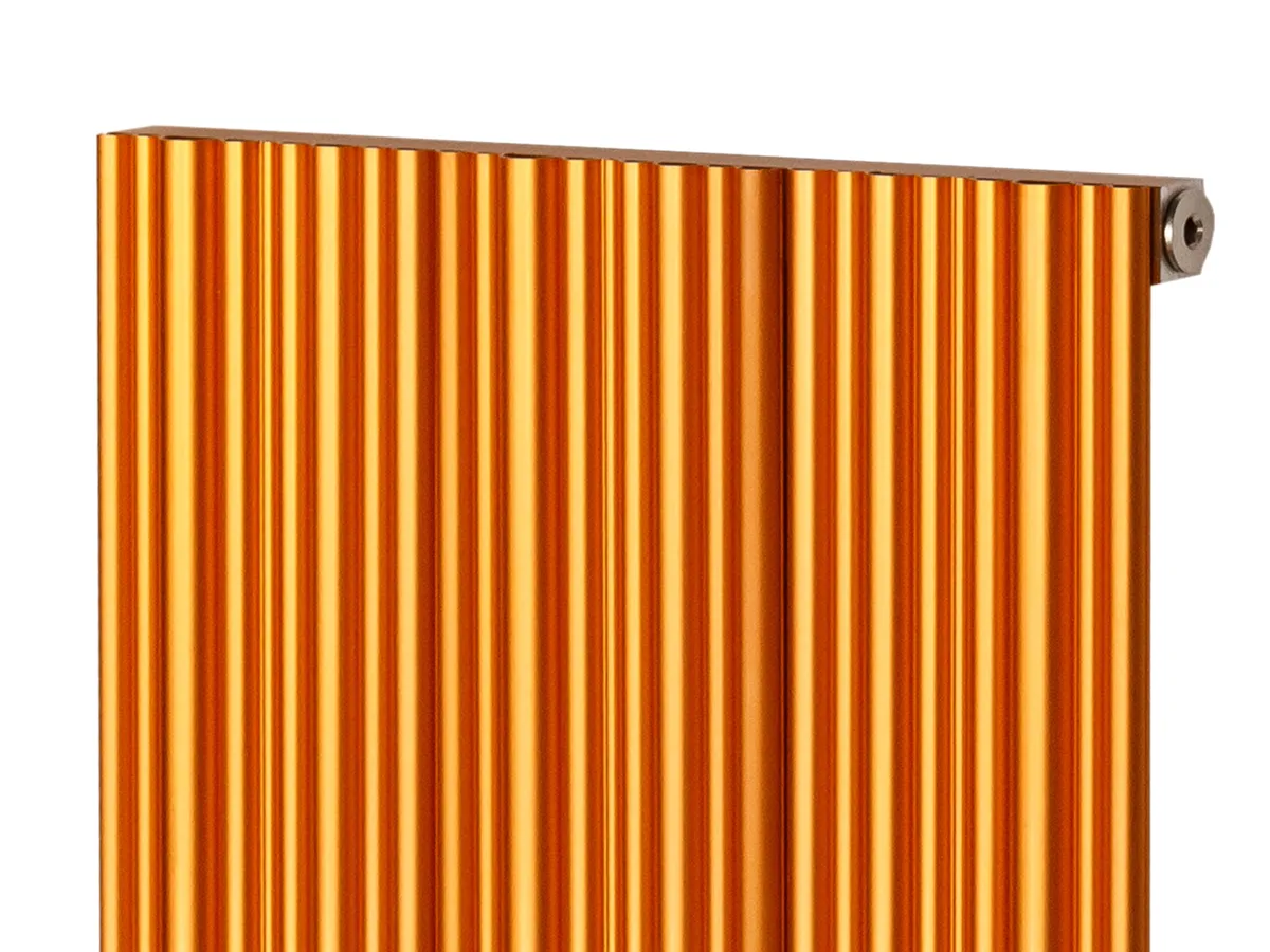 Дизайнерский радиатор LOJIMAX коллекция BAMBOO 1600x479 мм, Copper Matt Anodising