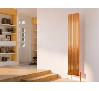 Дизайнерский радиатор LOJIMAX коллекция BAMBOO 1600x479 мм, Copper Matt Anodising