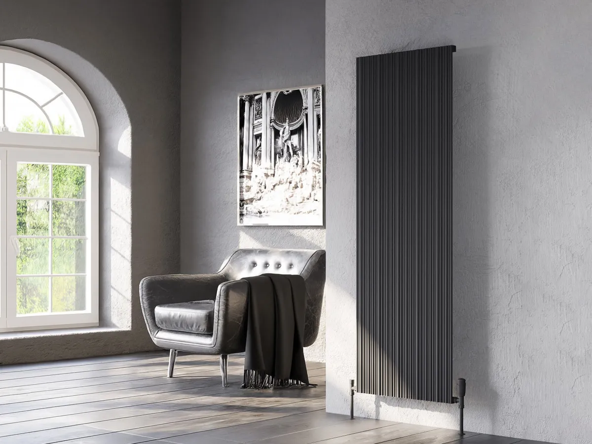 Дизайнерский радиатор LOJIMAX коллекция BAMBOO 1800x359 мм, Антрацит 