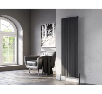 Дизайнерский радиатор LOJIMAX коллекция BAMBOO 1800x359 мм, Антрацит 