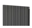 Дизайнерский радиатор LOJIMAX коллекция BAMBOO DOUBLE 1600x359 мм, Антрацит 