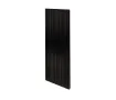 Дизайнерский радиатор LOJIMAX коллекция BAMBOO DOUBLE 1600x359 мм, Черный 
