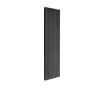 Дизайнерский радиатор LOJIMAX коллекция BAMBOO DOUBLE 1800x359 мм, Black Matt Anodising