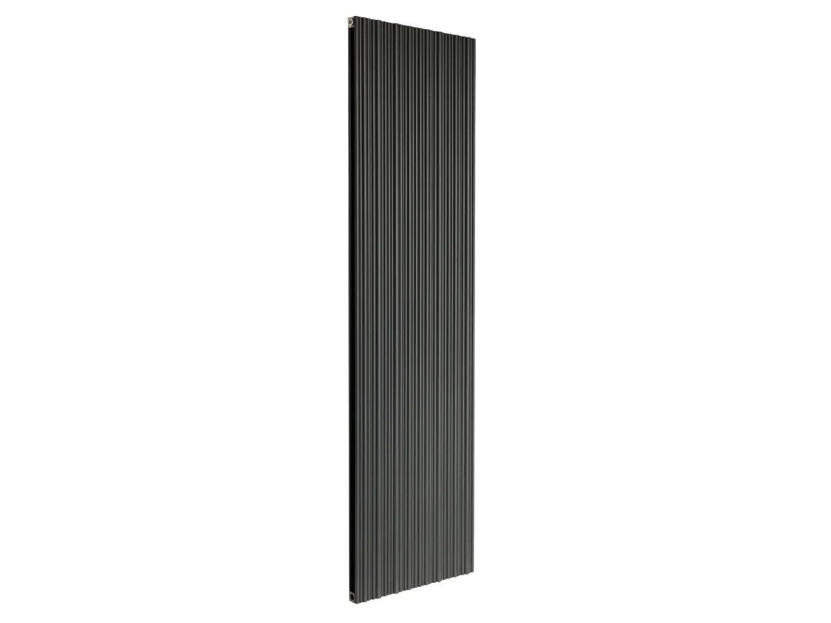 Дизайнерский радиатор LOJIMAX коллекция BAMBOO DOUBLE 1800x359 мм, Black Matt Anodising