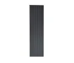 Дизайнерский радиатор LOJIMAX коллекция BAMBOO DOUBLE 1800x359 мм, Black Matt Anodising