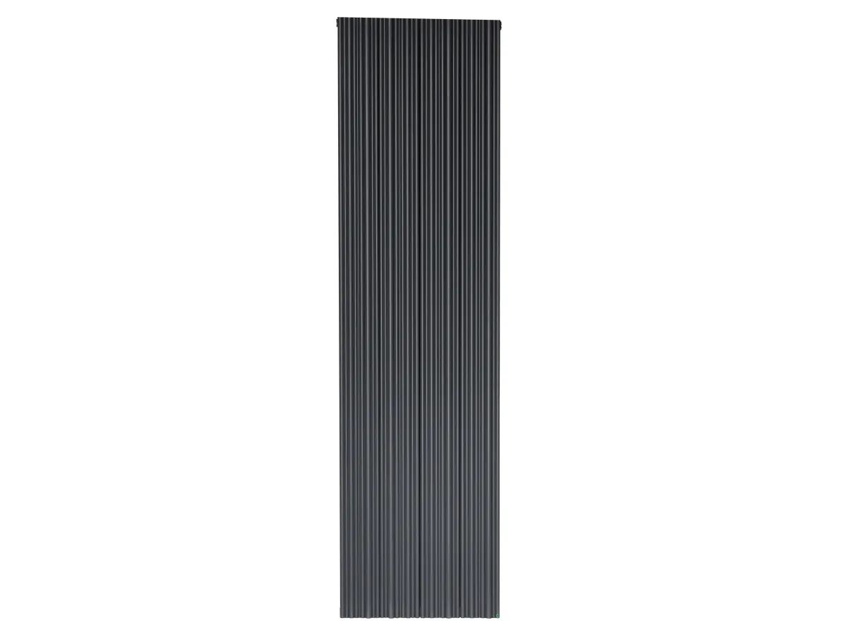 Дизайнерский радиатор LOJIMAX коллекция BAMBOO DOUBLE 1800x359 мм, Black Matt Anodising