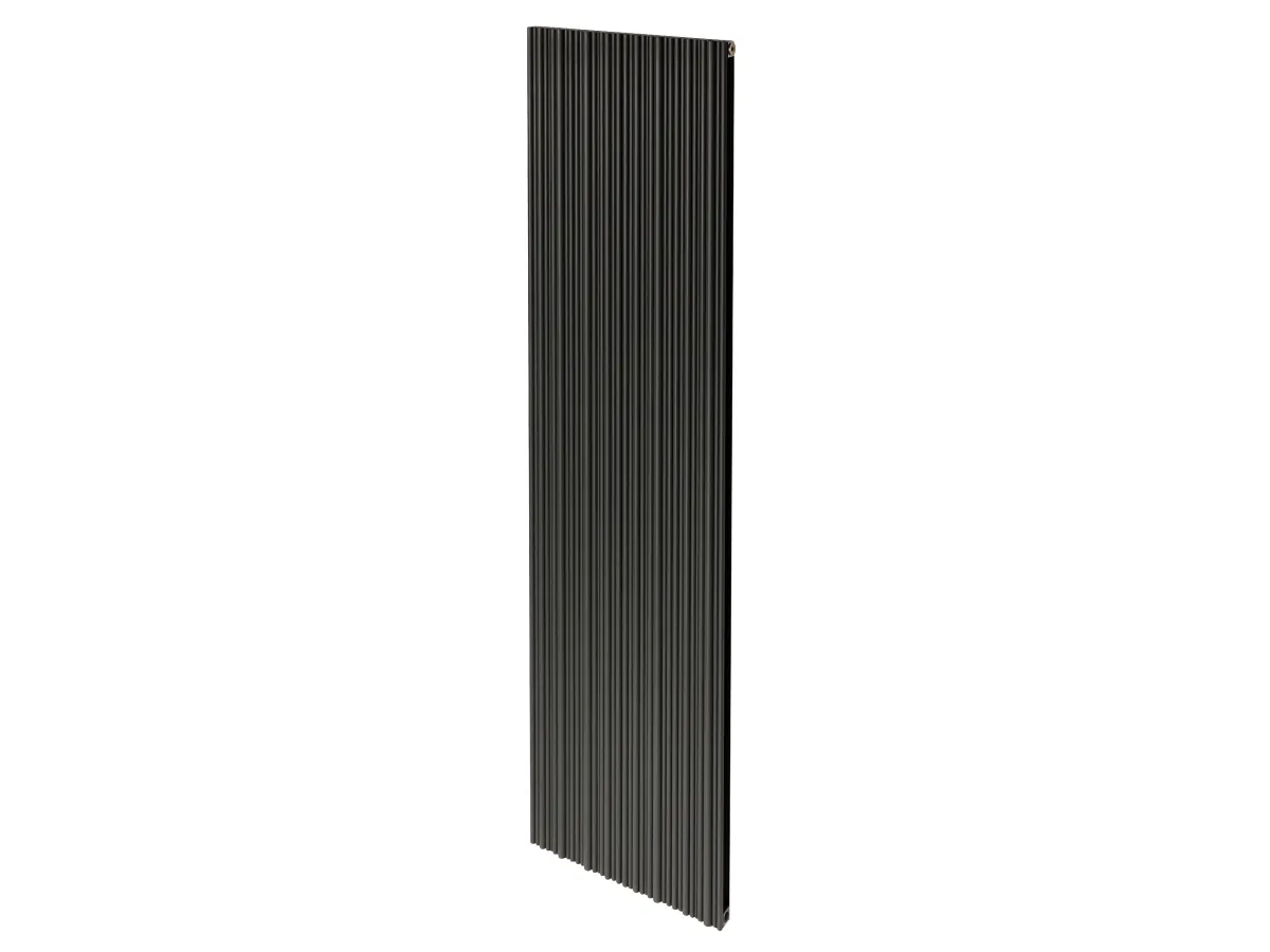 Дизайнерский радиатор LOJIMAX коллекция BAMBOO DOUBLE 1800x359 мм, Black Matt Anodising
