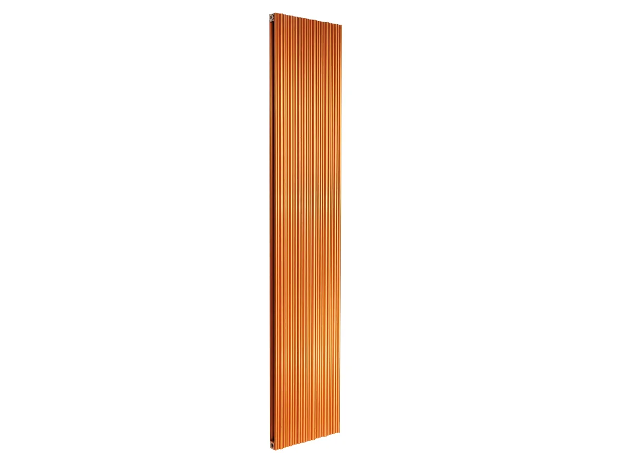 Дизайнерский радиатор LOJIMAX коллекция BAMBOO DOUBLE 1800x359 мм, Copper Matt Anodising