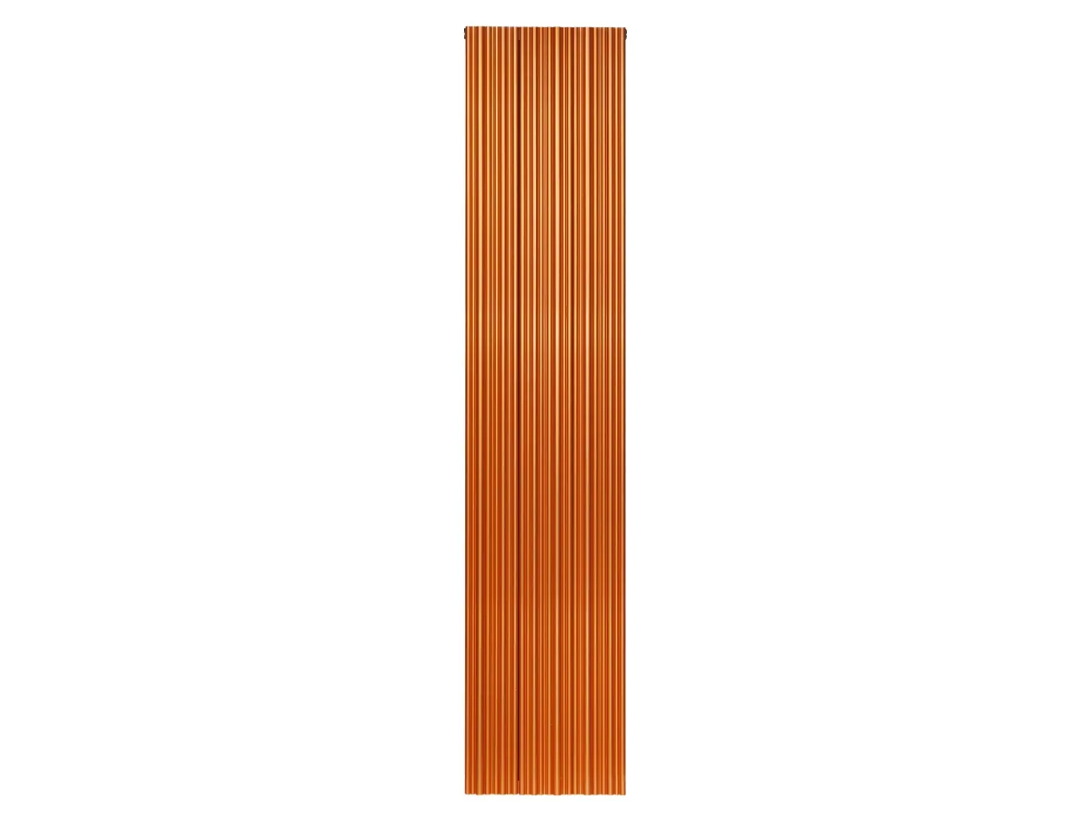 Дизайнерский радиатор LOJIMAX коллекция BAMBOO DOUBLE 1800x359 мм, Copper Matt Anodising